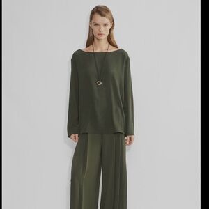 Babaton Dark Olive Long Sleeve Women's Top